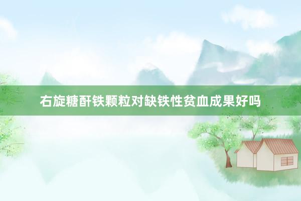 右旋糖酐铁颗粒对缺铁性贫血成果好吗